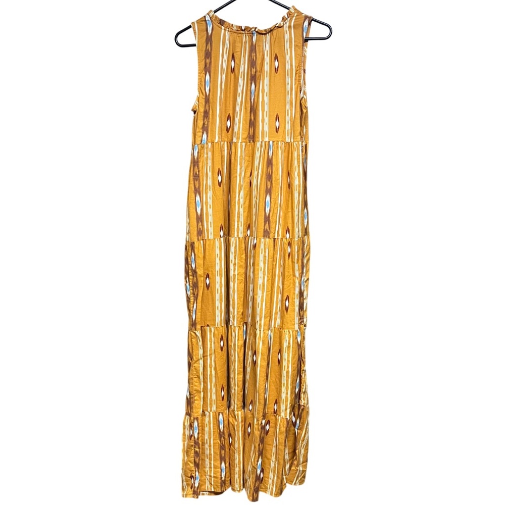 Sonoma Mustard Yellow Striped Maxi Dress - Picture 4 of 4